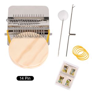 Knitting Tools Small Frame Small Loom Hand Tapestry Wood Loom Weaving Frame Darning Machine For Mending Clothes and Jeans