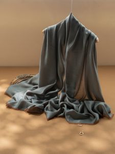 DONGYINUAN | Pure Cashmere Womens Two-in-one Scarf with Tassels Satin