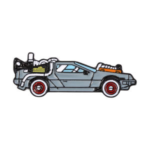Back to The Future DeLorean Time Machine Car Enamel Pin Classic Movie Lapel Brooch Badge Backpack Clothing Accessory Gift