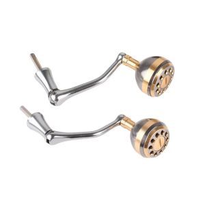 Medium/Large Foldable Hexagon Fishing Reel Handle Fit 2000-7000 Knob Metal Carbon Steel Spinning Reel Fittings
