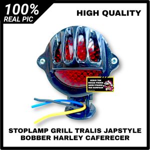STOPLAMP JAPSTYLE LAMPU STOP BELAKANG GRILL TRALIS BOBBER HARLEY CAFERACER MODEL CLASSIC