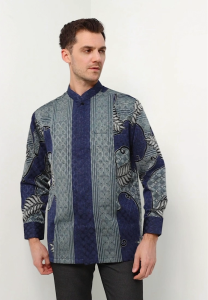 Arjuna Weda Koko Batik Pria Motif Semanggi