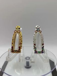 A738-1 ตลับพระกรอบพระไมครอนลอยองค์ยืน / ลีลาเล็ก ขนาด 1.2*3.4 ซม หรือ 0.8*3.0 ซม (ขนาดที่ใส่สวย)