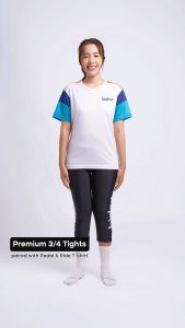 Bizkut Premium 3/4 Singapura Cycling Shorts Compression Bike Pants Tights 3D GEL Padded Biking Men Women L1