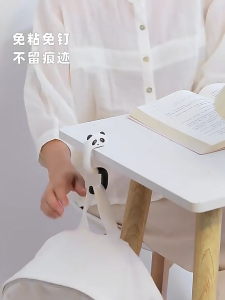 Cangkuk Beg Sekolah Portable Desktop Backpack Hook Cute Cartoon Foldable Paste-Free School Bag Office Desk Hanging Hook Pemegang Beg 书包挂钩