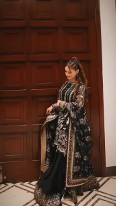 [PRO BOOKING] Elegant Embroidered Georgette Suit with Dupatta for Eid - Womens Salwar Kameez (Top+Bottom+Dupatta) - Sizes M TO 2XL _213