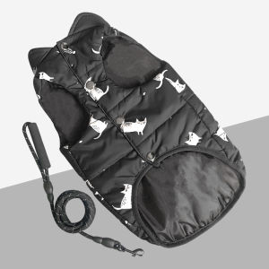 Áo Khoác Lông Vũ Dày Cho Mèo Mùa Đông Có Tai Gập Lại Áo Khoác Cotton Ấm Áp Cho Mèo Ngắn Đẹp Áo Khoác Chống Trượt Cho Mèo Con Nhỏ