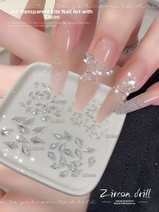 CHUNYOU | Zircon Nail Decoration 5A Quality Diamond Shape