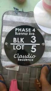 Personalized House Plate Number/Signage/Marker/Acrylic