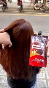 NHUỘM PHỦ BẠC NÂU - ĐEN VYPRO CẶP 500ML X2 PHỦ BẠC 100% KHÔNG DÍNH DA ĐẦU