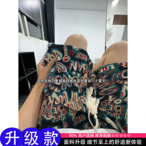 Quần Short Nam Mùa Hè Phong Cách Hawaii Quần Đi Biển Thể Thao Thường Ngày Quần Dài Năm Điểm Họa Tiết Nổi