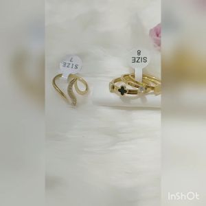 CINCIN TITANIUM FUJI PERMATA BERTINGKAT AKSESORIS FASHION KOREA BAHAN TITANIUM