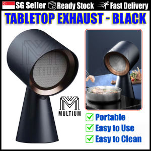 Range Hood Portable Desktop | Exhaust Smoke Suction Cooker Hood| Detachable Aluminum Filter |Mini Range Hood | Portable Extractor Hood for Barbecue