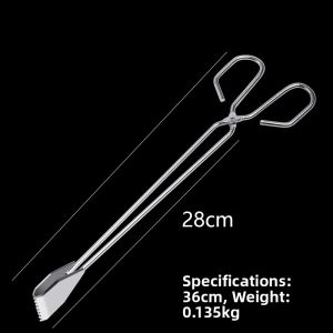 Stainless Steel Long Handle Trash Grabber Carbon Clamp Household Garbage Clipper Sanitation Workers Cleaning Tool Waste Collector