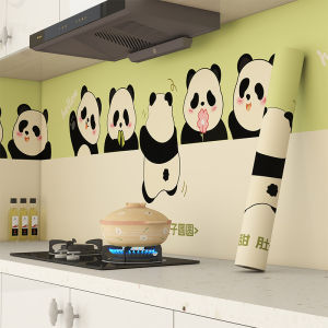 Kitchen Greaseproof Stickers Wall Surface Self-Adhesive Waterproof and High Temperature Resistant Refurbished Thickened Delicated Non-Fireproof Kitchen Ventilator