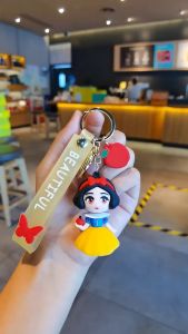 Snow White Elsa Mermaid Frozen cartoon PVC key chain gifts