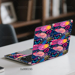 2 Pcs Graffiti Art Laptop Stickers Waterproof Self-Adhesive Cool Pattern Skin Wrap for MacBook Tablet PC | Festival Gift Idea