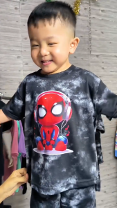 ZOF - Setelan santai Anak Laki Laki motif karakter Animasi bahan Kaos Vista Wash / Setelan anak usia 3th-8th