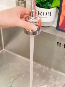 Hàng hót Giá siêu rẻ Đầu lắp vòi tăng áp cho vòi rửa bát Inox xoay 360 nhiều chế độ điều chỉnh