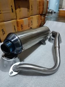 Knalpot Standar Racing Stainless EndCup Biru Nmax Aerox Vario Lexy Beat Genio Scoopy Mio Suara Bass
