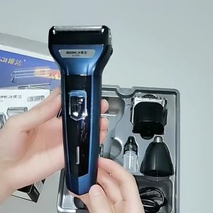 3in1 ที่โกนหนวดไฟฟ้า IPX7 กันน้ำ ใบมีดเยอรมัน เปลี่ยนได้3หัว โกนขน เล็มเครายาว มีดโกน USBชาร์จล้ำสมัย