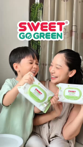 1 แถม ทิชชู่ SWEET Baby Wipes ย่อยสลาย 80 แผ่น - ราคาพิเศษ! ไม่มีน้ำหอม