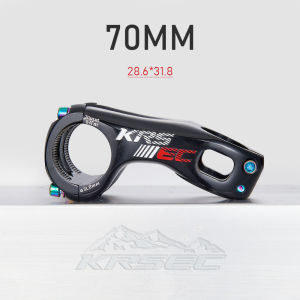 KRSEC CNC Mountain Road Bike Stem Handlebar Stem Negative 20 Degrees 70mm 80mm 90mm 100mm Aluminum Alloy Bicycle Stem