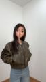 Áo Khoác Da 𝘽𝙮𝙘𝙖𝙢𝙘𝙖𝙢 Croptop Dáng Bomber Cao Cấp Thanh Lịch Châu Âu. 