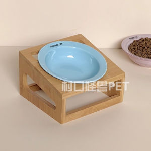 Ceramic Cat Bowl Dog Bowl Heightened Stand Prevents Spills And Slips Pet Feeding Bowls for Kittens And Small Breeds