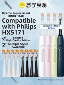 Philips Sonic Electric Toothbrush Head Diamond 3 Series Adult Soft Bristles Couple Replacement Head Deep Cleaning Bicamme