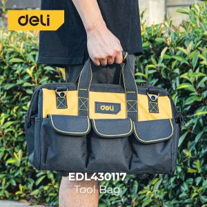 Deli Tool Bag / Tas Simpan Perkakas Multifungsi Bahan Kuat EDL43011X