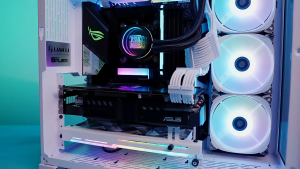 AsiaHorse Graphics Card Cooler with ARGB 5V 3Pin LED and Three 80mm Fans RGB LED Graphics Card Holder and GPU Cooler