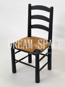 Vintage Retro Ash Wood and Rattan Chair