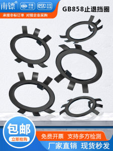 Retaining Ring Hex Wrench round Nuts Anti-Turn Rings Carbon Steel Pad Circle Inserts M10-M250 Fastening Parts Hardware Tools