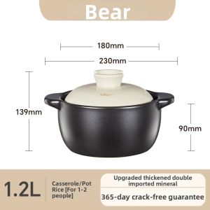 Bear | Heat-resistant Unbreakable Gas-stove Specific Clay Pot