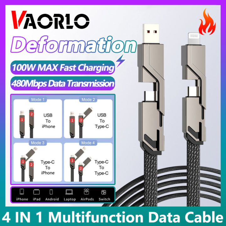 (Only Free Cable Organizer 1PCS) VAORLO Original 4 IN 1 Deformation