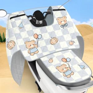 MONLEYTA | Universal Electric Vehicle Windshield Cover Summer Full Wrap Sunshade Waterproof Motorcycle Battery Protection All Seasons