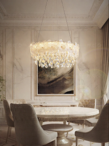 FANCY LAMP CLUB | Table French Cream Style Chandelier