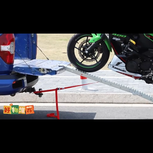 2PCS Ramps for Aluminum Motorcycles Folding Loading ATV Pick-up Car Ramp To Climb Metal Ramps Ladder Single Load-bearing 350kg