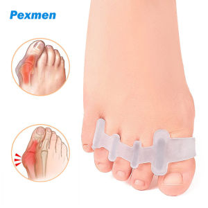 Pexmen 2/4Pcs Gel Toe Separators Hammer Toe Straightener Spacer Overlapping Toe Corrector Alignment Relieve Bunion Pain