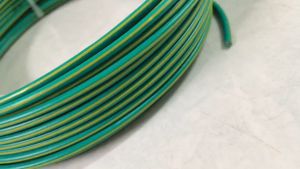 ICON สายไฟ เขียวคาด 1x10 Sqmm ตัดยาว 1 เมตร