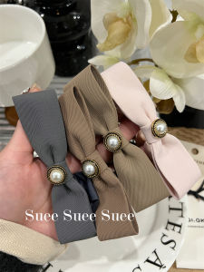 ผ้าสูทลายทางสีเข้มแบบเรียบง่าย กระดุมโลหะสไตล์ฝรั่งเศส ผูกโบว์ผีเสื้อ หางม้า วงกลม ผ้าคลุมผม รุ่นใหม่ Dongda Gate