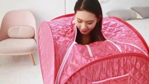 Sauna Steam Bath Double Portable Sauna Tent Portable Sauna Steamer Box Tent Steam Bath Team Sauna Box Body SteamerBox Sauna Suit Facial Vacuum Steamer Portable Facial Care Portable Weight Loss Machine With Remote Control