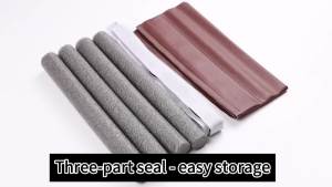 Door sealing gap filling material weatherstripping windproof vent used for blocking light air dust,and brown under the door