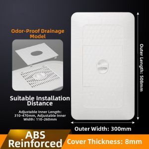 MOLORE | Odor-Blocking Clog-Resistant Heavy-Duty Squat Toilet Cover