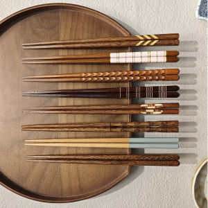 Antibacterial Antifungal Slip-Resistant Wooden Chopsticks
