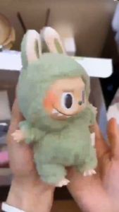 Aibeile Baby New Labubu Exciting Macaron The Monsters Labubu Vinyl Face Series Labubu Plush Keychain Trendy Doll