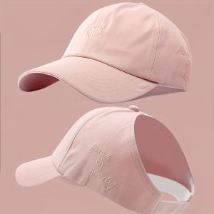 WRELS | Summer Baseball Cap Breathable Women High Ponytail Outdoor Sport Cap Sunshade Anti-UV Adjustable Travel Beach Empty Top Hat