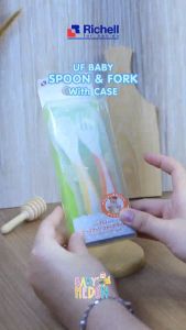 RICHELLL - Sendok & Garpu Dengan Case 98681 / Sendok Makan Anak / Sendok Garpu Makan Anak