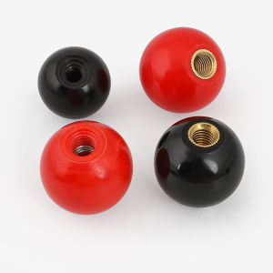 M4m8-m16 Bakelite Ball Knob Plastic Ball Operating Lever Ball Head Handle Red Copper Core Black Iron ECG Wooden Ball